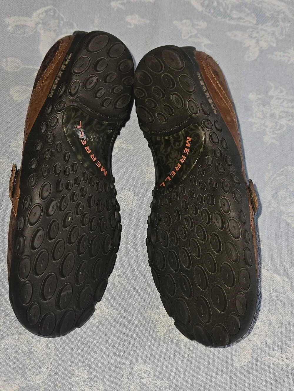 Merrell Brown Suede Mary Jane Flats